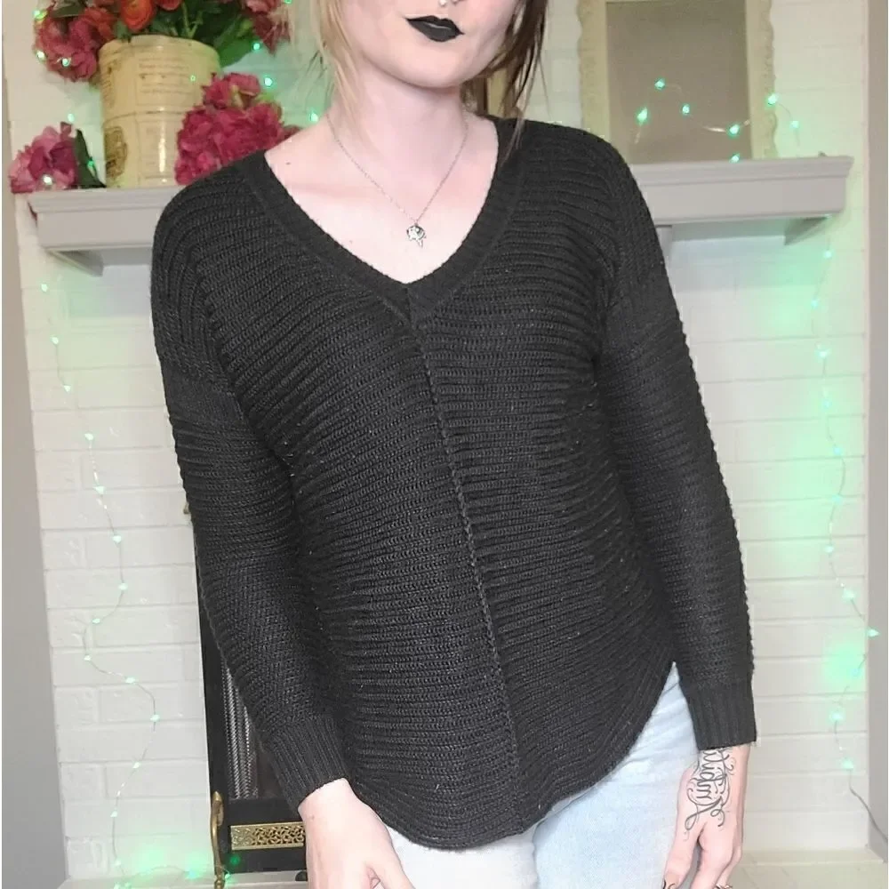 Black knitted sweater by Sam Edelman